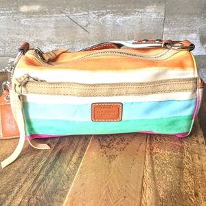Small Bright Summer Round Roll Coach Purse